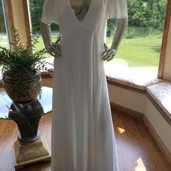 FAME AND PARTNERS SUNSET WHITE DRESS WOMEN’S SZ 6 - Picture 3 of 9